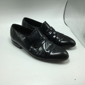 FLORSHEIM Size 8.5 D Black Leather Dress Shoes
